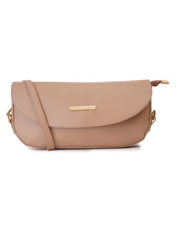 Lapis O Lupo - Beige Solid Sling Bag