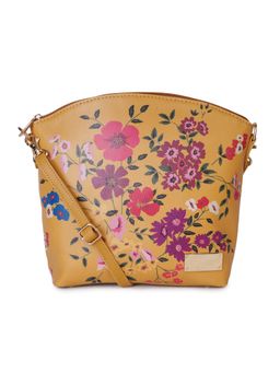 Lapis O Lupo - Mustard Floral Sling Bag