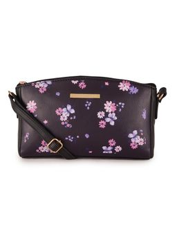 Lapis O Lupo - Black Floral Sling Bag