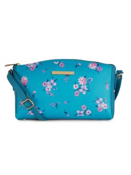 Lapis O Lupo - Turquoise Floral Sling Bag