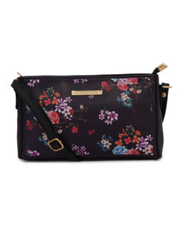 Lapis O Lupo - Black Floral Clutch