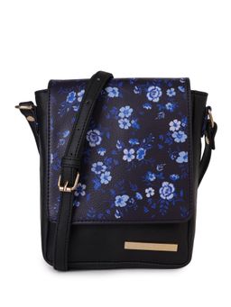 Lapis O Lupo - Black Floral Sling Bag