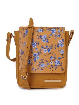 Lapis O Lupo - Mustard Floral Sling Bag