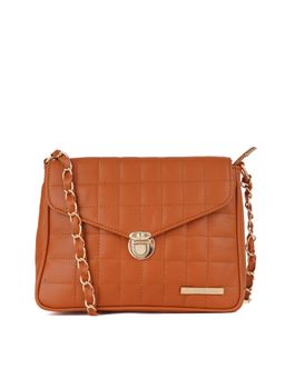 Lapis O Lupo - Women Solid Sling Bag (LLSL0085TN Tan)
