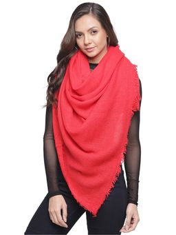 Tossido - Red Solid Soft Knit Muffler