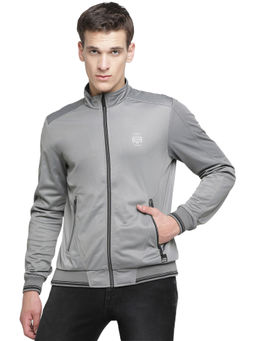 Lee - Navy Blue Solid Regular Fit Jacket