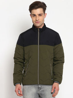 Lee - Olive Colorblock Regular Fit Jacket