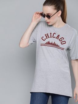 DILLINGER - Grey Printed T-Shirt