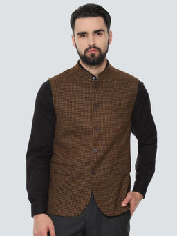 Louis Philippe - Brown Nehru Jacket