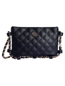 Lino Perros - Black Checkered Sling Bag
