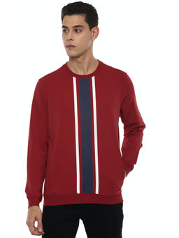 Louis Philippe - Maroon Sweatshirt