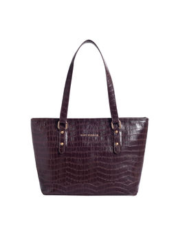Lino Perros - Brown Coloured Croco Shoulder Bag