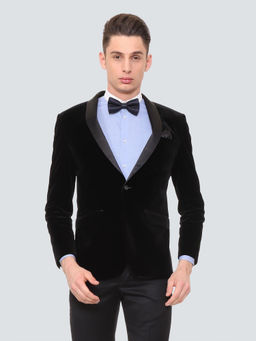 Louis Philippe - Black Solid Blazers