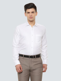 Louis Philippe - White Long Sleeves Formal Shirt