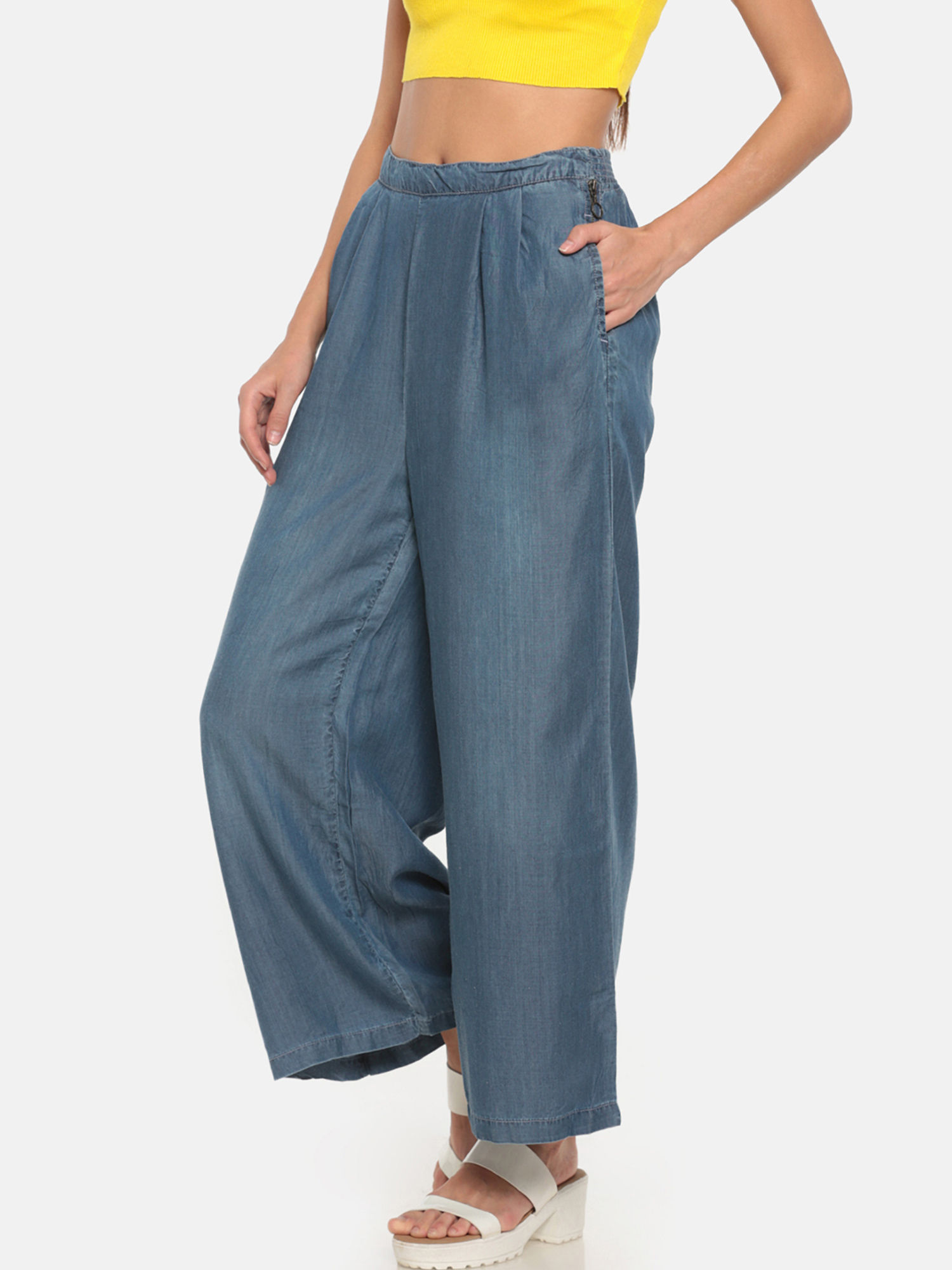 denim palazzo go colors