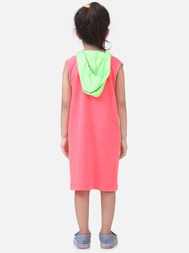 Pink neon t shirt dress clearance