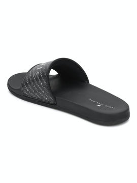 Buy Louis Philippe Black Flip Flops 