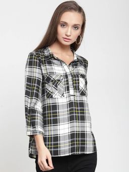 Latin Quarters - Women Checks Shirt Style Top