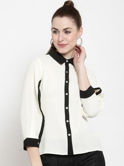 Latin Quarters - Off White Solid Top