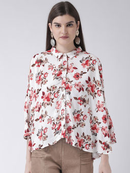 Latin Quarters - Off White Printed Long Sleeves Shirt