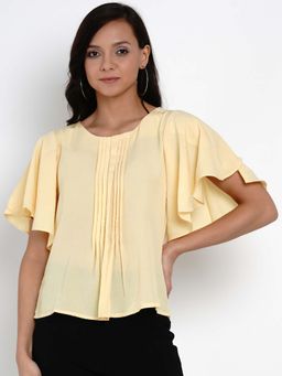 Latin Quarters - Yellow Solid Blouse