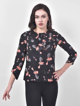 Latin Quarters - Ruffled Sleeve Black Shirt