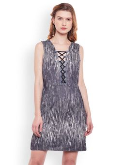 Latin Quarters - Women Self Design Sheath Dress