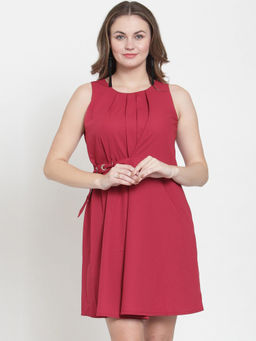 Latin Quarters - Red Solid Dress
