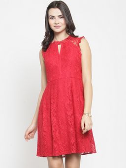 Latin Quarters - Red Patterned Dress