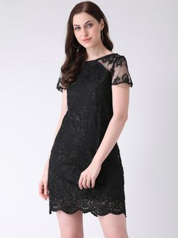 Latin Quarters - Black Solid Dress