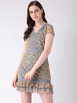 Latin Quarters - Mustard Solid Dress