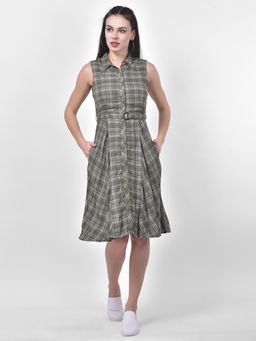 Latin Quarters - Buttoned Check Shirt Dess