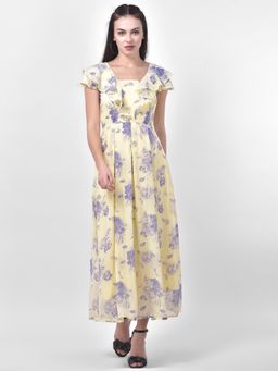 Latin Quarters - Printed Ruffle Dress