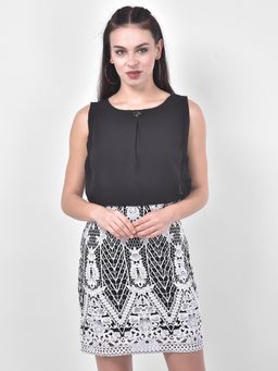 Latin Quarters - Black Lace Bottom Dress