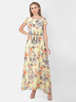 Latin Quarters - Yellow Cap Sleeve Dress