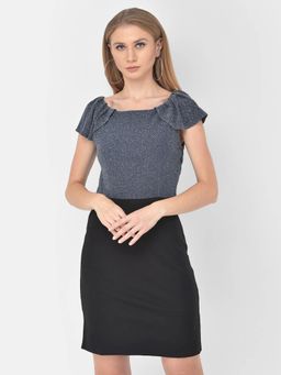 Latin Quarters - Navy Blue Cap Sleeve Dress
