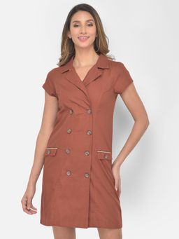 Latin Quarters - Brown Shirt Dress