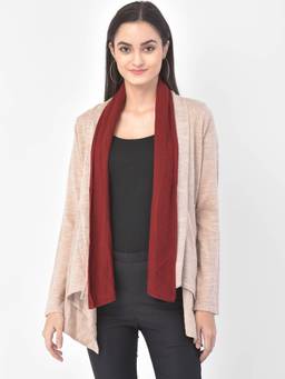 Latin Quarters - Beige Acrylic Long Sweater