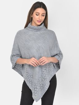 Latin Quarters - Blue High Neck Ponchu
