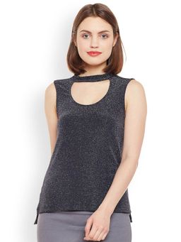 Latin Quarters - Women Navy Self Design Top