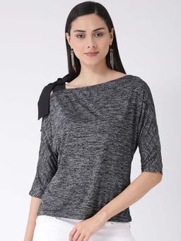 Latin Quarters - Black Tie and Dye Top