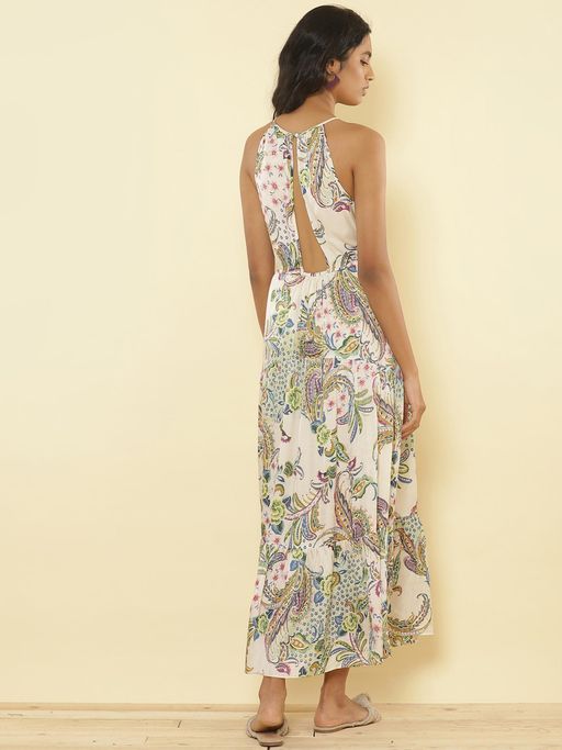 ritu kumar halter neck dress Teal Green Halter Neck Dress Design by Ritu Kumar at Pernia's Pop Up Shop  2026