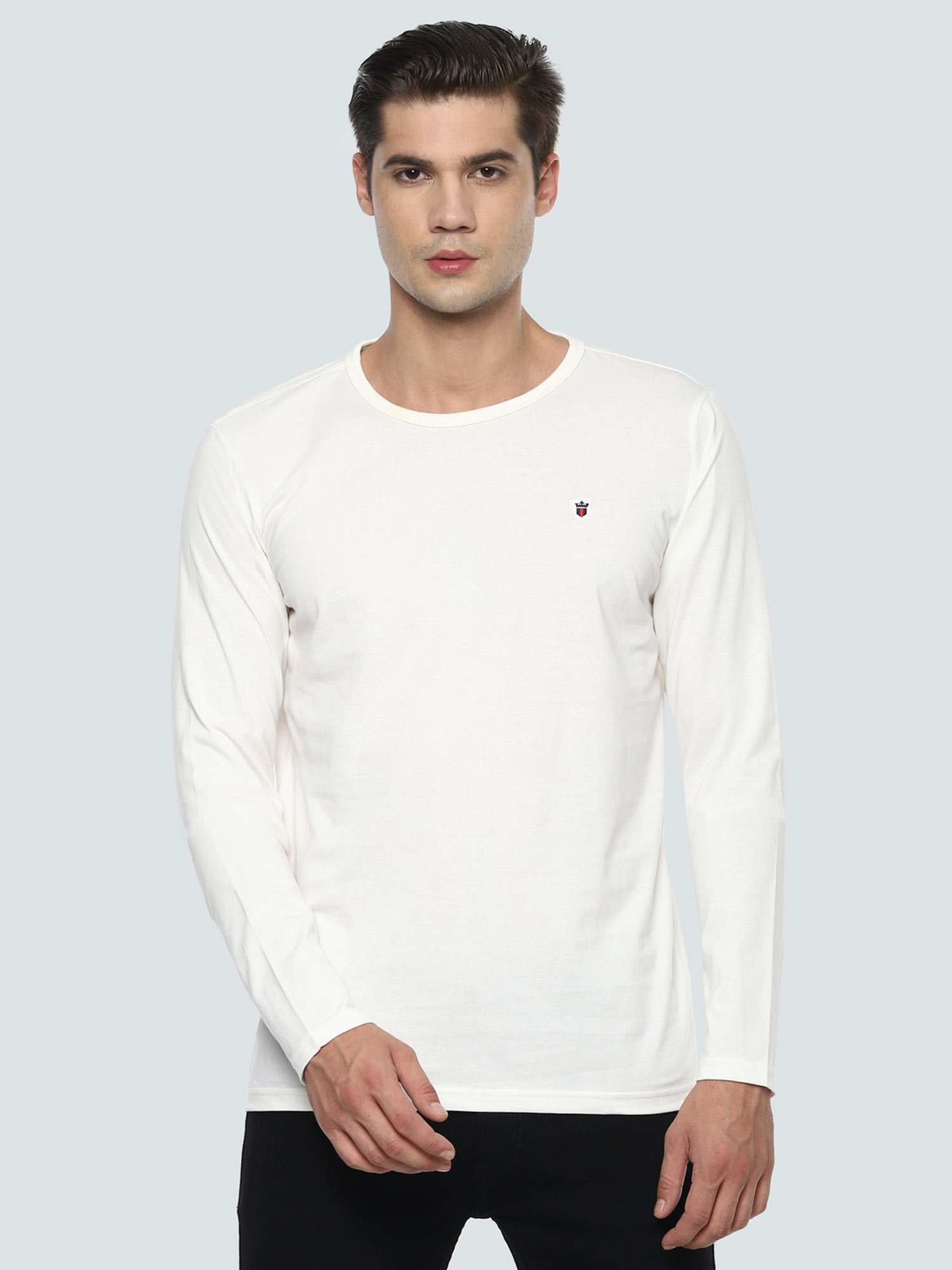 Buy Louis Philippe Jeans White T-shirt 