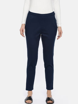 Go Colors - Navy Smart Fit Trousers