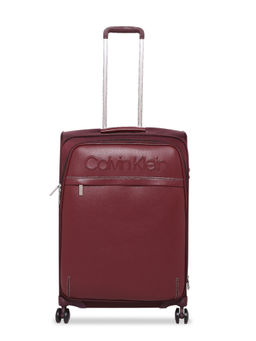 Calvin Klein - West 34Th St-Embossed Soft Cabin Wine Luggage Trolley