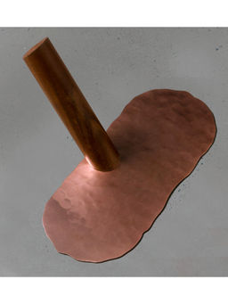 Living With Elan - The Khurpa Copper Serving Platter(Copper Finish)