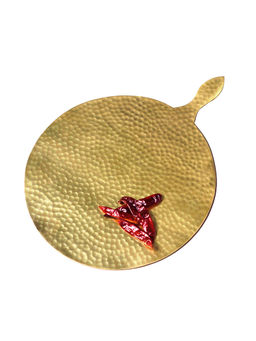 Living With Elan - The Taal Serving Platter (Brass Finish)