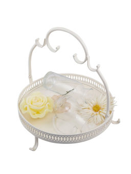 Living With Elan - Baroque Platter Round 12inch (Off White)