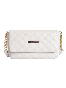 Lino Perros - Women White Coloured Quilted Sling Bag