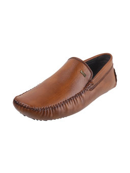 Mochi - Mens Tan Driving Shoes Mochi Tan Tpr Loafers
